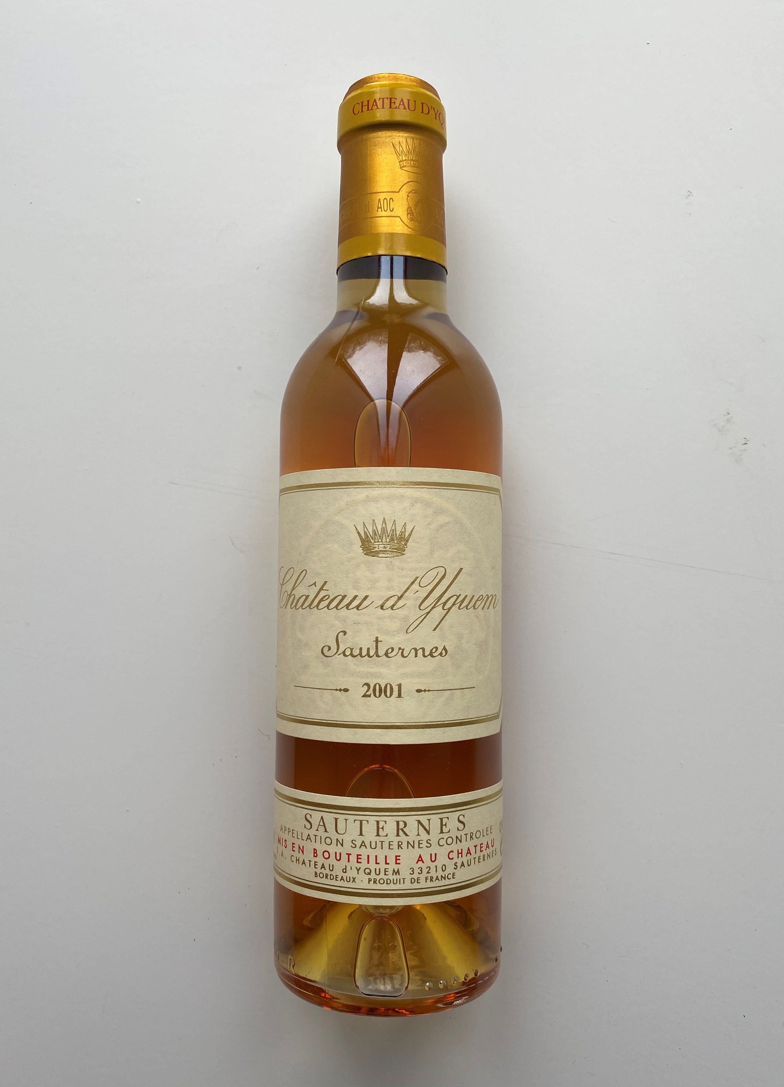 Chateau d'Yquem 2001 demi, France | Bordeaux | Sauternes
